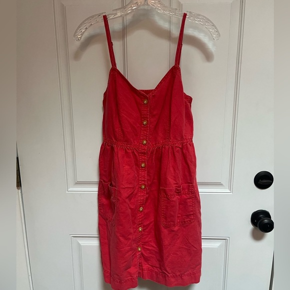 Aerie tiered coral dress size small - Picture 1 of 4